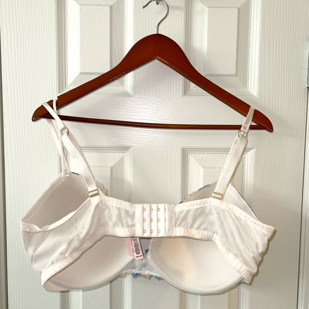 NWOT Victoria’s Secret Dream Angels Wildflower Embroidery Push Up Bra 40DD - Picture 10 of 11